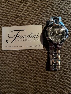 Fondini vintage 2005 men’s wristWatch. Unused.